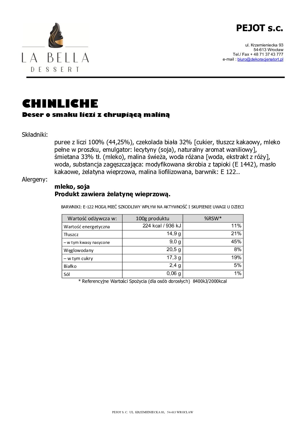 CHINLICHE <br><span class="product-number">Nr Art.: 0157 </span> - obrazek 3